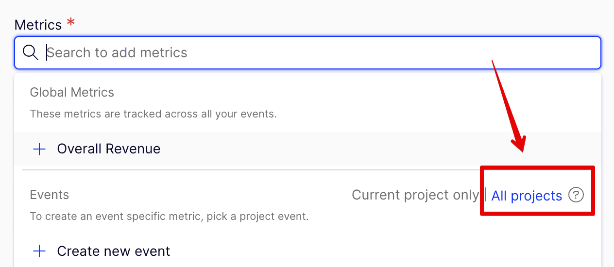 Cross Product Events